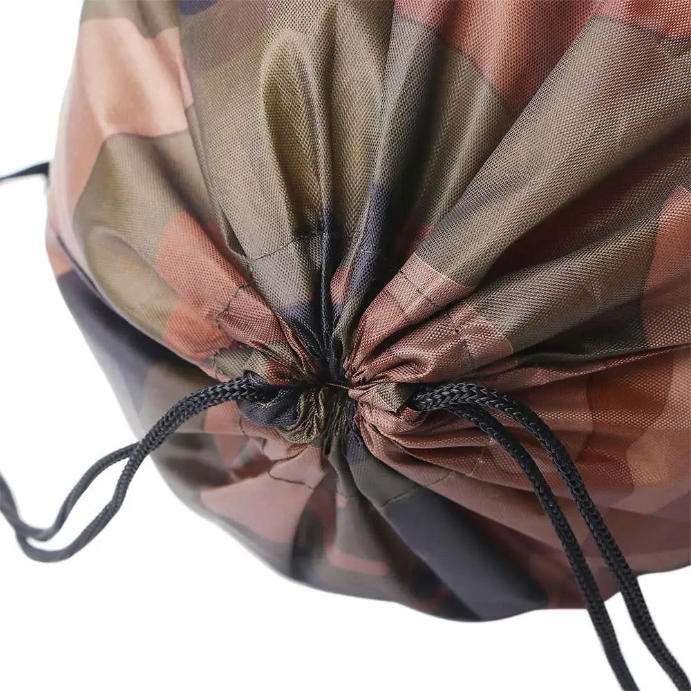 Outdoor Unisex Riding Gym Shoes Clothes Storage Travel Camouflage Drawstring Bag Oxford Bag Backpack Portable Sports Bag