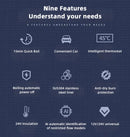 Electric kettle 12V 24V portable car heating cup 500 ml travel heating smart stainless steel insulation artifact OLED display