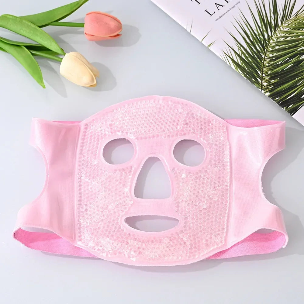 Mascarilla de hielo Mascarilla facial Sueño de belleza Compresa caliente Cirugía facial Edema Compresa fría Fatiga ocular Parche para ojos oscuros Paquete de hielo