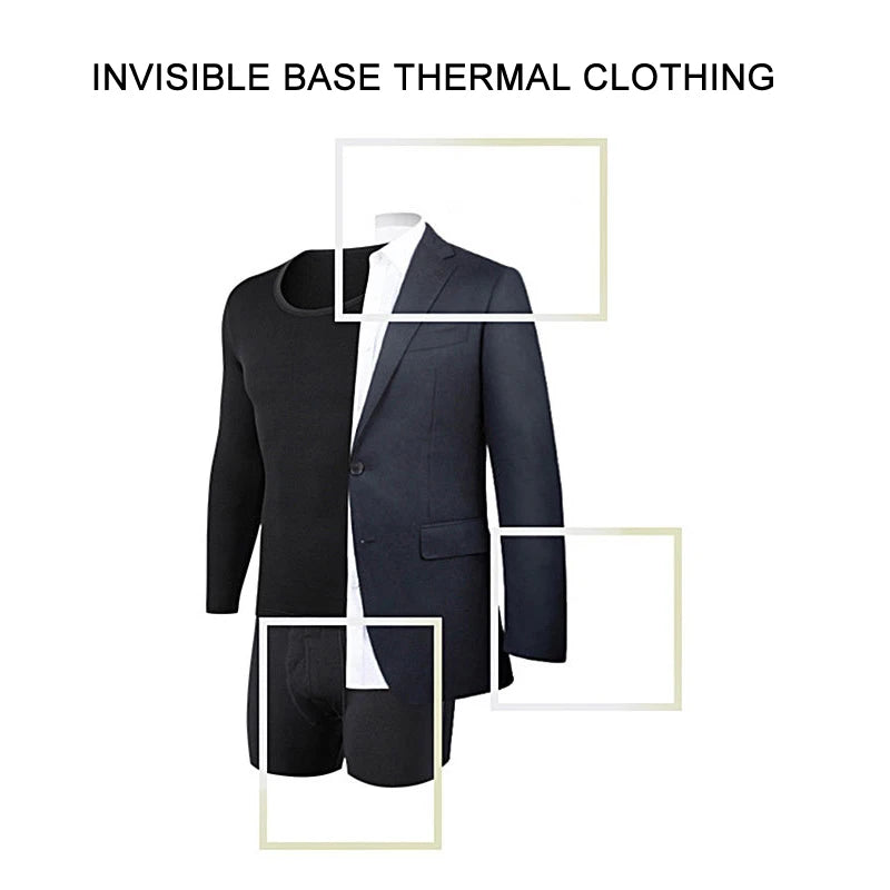 Thermal Underwear for Men Long Johns With Fleece Lined Set Set Cold Weather Winter Top Bottom