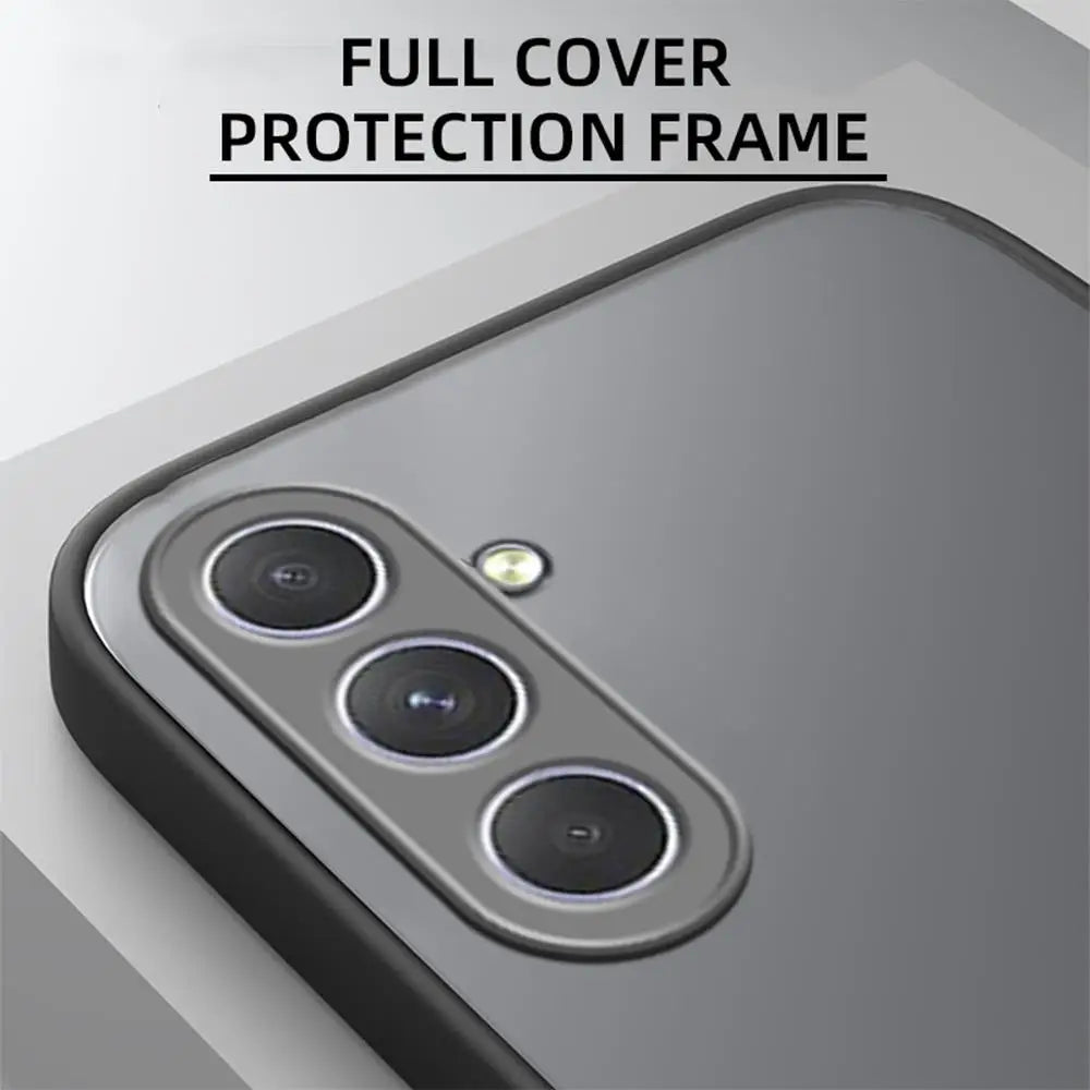 Luxury Matte Samung A15 A05 A05s Case Silicone Edge Hard PC Matte Back Cover For Samsung Galaxy A54 A34 5G Camera Protect Fundas