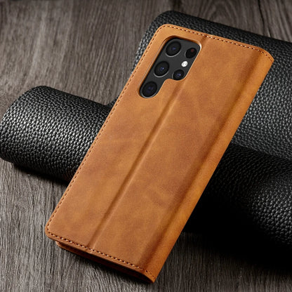 Wallet Magnetic Flip Card Slot Leather Case For Samsung Galaxy S24 Ultra S23 Plus S22 S21 S20FE A05s A14 A15 A34 A35 A53 A54 A55