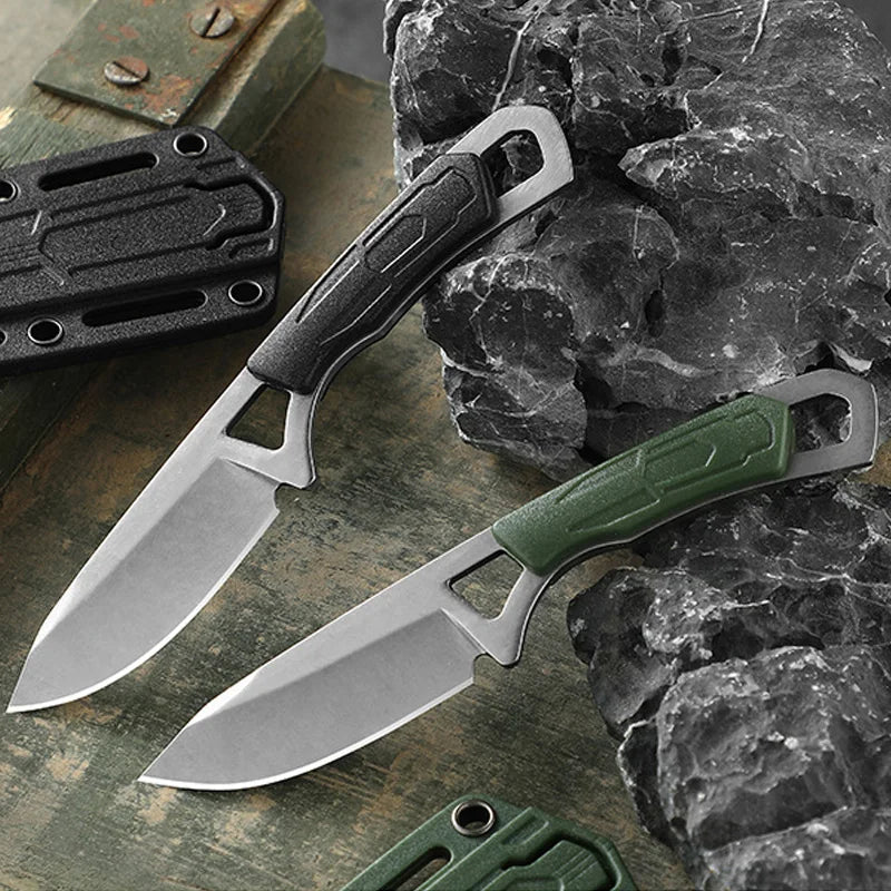 1PC Outdoor Stainless Steel Mini Knife High Hardness Defensive Folding Knife EDC Multi-purpose Camping Survival Portable Knife