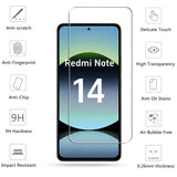 6in1 Full Glue Glass For Xiaomi Redmi Note 14 Tempered Glass Redmi Note 14 Screen Protector Camera Lens Film Redmi Note 14