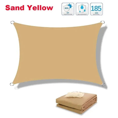 Outdoor Awnings Waterproof Sun Shade Sail Garden Canopi For Terrace Car Canvas Awning Rectangle Pool Sun-Shelter Sunshade Sail