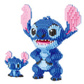 Anime Stitch Building Blocks Angel Scrump Guitar Holding Book Stitch Model Assembled Toys Children's DIY Mini Brick Figure