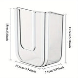 Wall-Mounted Wet Wipe Dispenser, Self-Adhesive Plastic Holder, with Large Opening, for Bathroom Tissue Storage Box Organizer