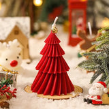 2026 8X5cm Christmas Tree Soy Wax Desktop Ornaments Home Decoration Creative Souvenirs Cyclone Shape Aromatherapy Candles Gifts