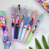 1/3/6/12Pcs KPop Demon Hunters Black Gel Pen Blind Box Student Writinng Pen Anime Figure Stationery Study Supplies Gift 0.5mm