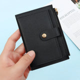Cute Fashion PU Leather Mini Coin Purse Women Solid Color Credit Card Holder Bags Small Wallet Money Bag Purse Card Holder