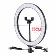 Anillo de luz LED para selfies de 10 pulgadas con enchufe USB, iluminación de 3 tonos, luz para fotografía, grabación de video, transmisión en vivo, luz de relleno 