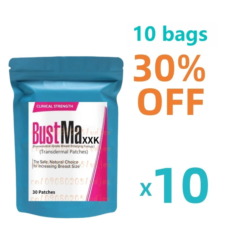 BUSTMAXXk Clinical Strength Breast Augmentation Supplement, Estrogen Patch, 0 Added, Safe With No Side Effects