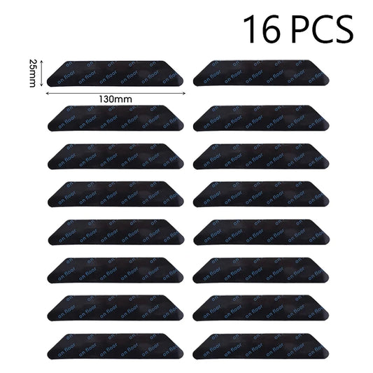 16/8pcs Carpet Non-slip Sticker Reusable Washable Anti Curling Carpet Patch Fixed Stickers Floor Rug Mat Tape Gripper Corner Pad