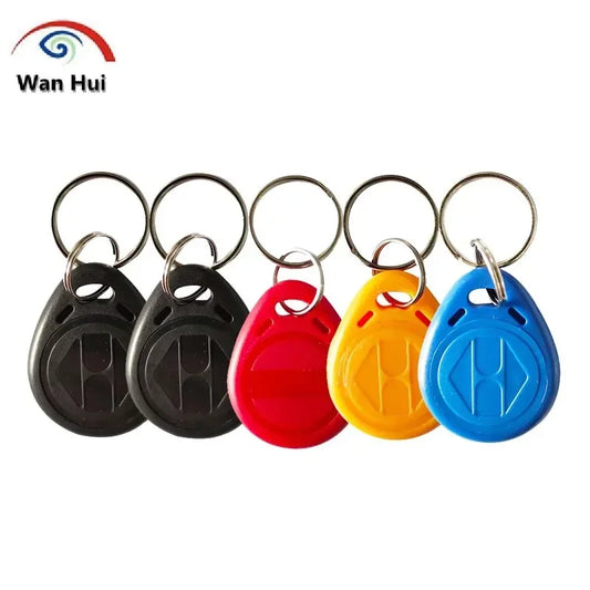 Lote de 5 etiquetas RFID T5577 regrabables de 125 kHz, etiquetas para llaves en blanco, llaves RFID, llaveros RFID, tarjetas NFC grabables con sobrescritura duplicada.