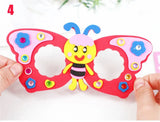 Creative EVA Diamond Glasses DIY Kit Kids Art Craft Toy Handicraft Cartoon Animal Glasses Children Birthday Gift School Supplies