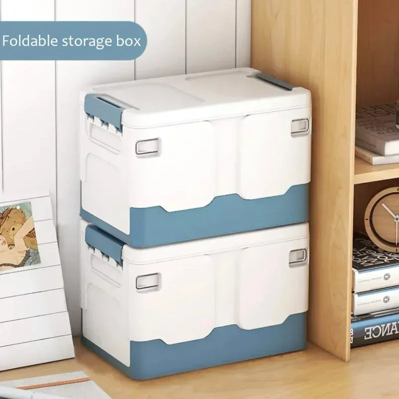 Book Storage Classroom Student Desktop Foldable Book Box Dust-Proof Book Box Organizing Storage Box