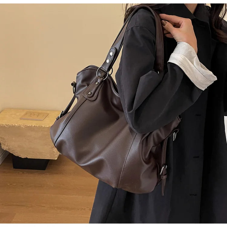 Soft Interior Compartment Shoulder Bags 2026 High Quality Contrasting Colors Bags for Women Fashion Zipper Pu Women's Handbags