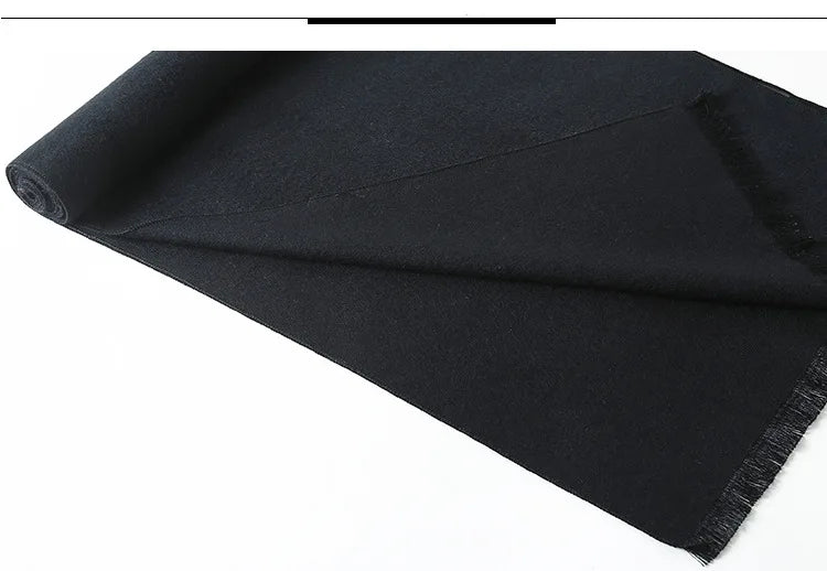 Designer Brand Plaid Men's Cashmere Scarf Winter Warm Scarves Shawls Casual Business Long Wraps Pashmina Christmas Gift for Man