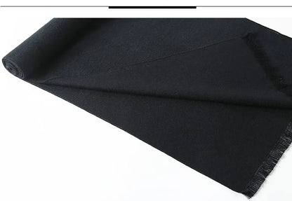 Designer Brand Plaid Men's Cashmere Scarf Winter Warm Scarves Shawls Casual Business Long Wraps Pashmina Christmas Gift for Man