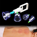 6Pcs Vacuum Cupping Sets with Pumping Gun Suction Cups Back Massage Body Cup Detox Anti Cellulite Cans Healthy Care Jars
