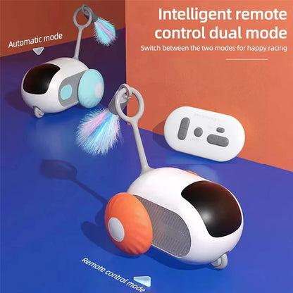 Juguete interactivo inteligente para gatos con gravedad para mascotas, automático, con movimiento y control remoto, para interiores, con forma de pelota, para perros.