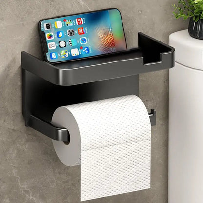 Portarrollos de papel higiénico de pared, de plástico grueso y resistente al óxido, para baño y cocina.