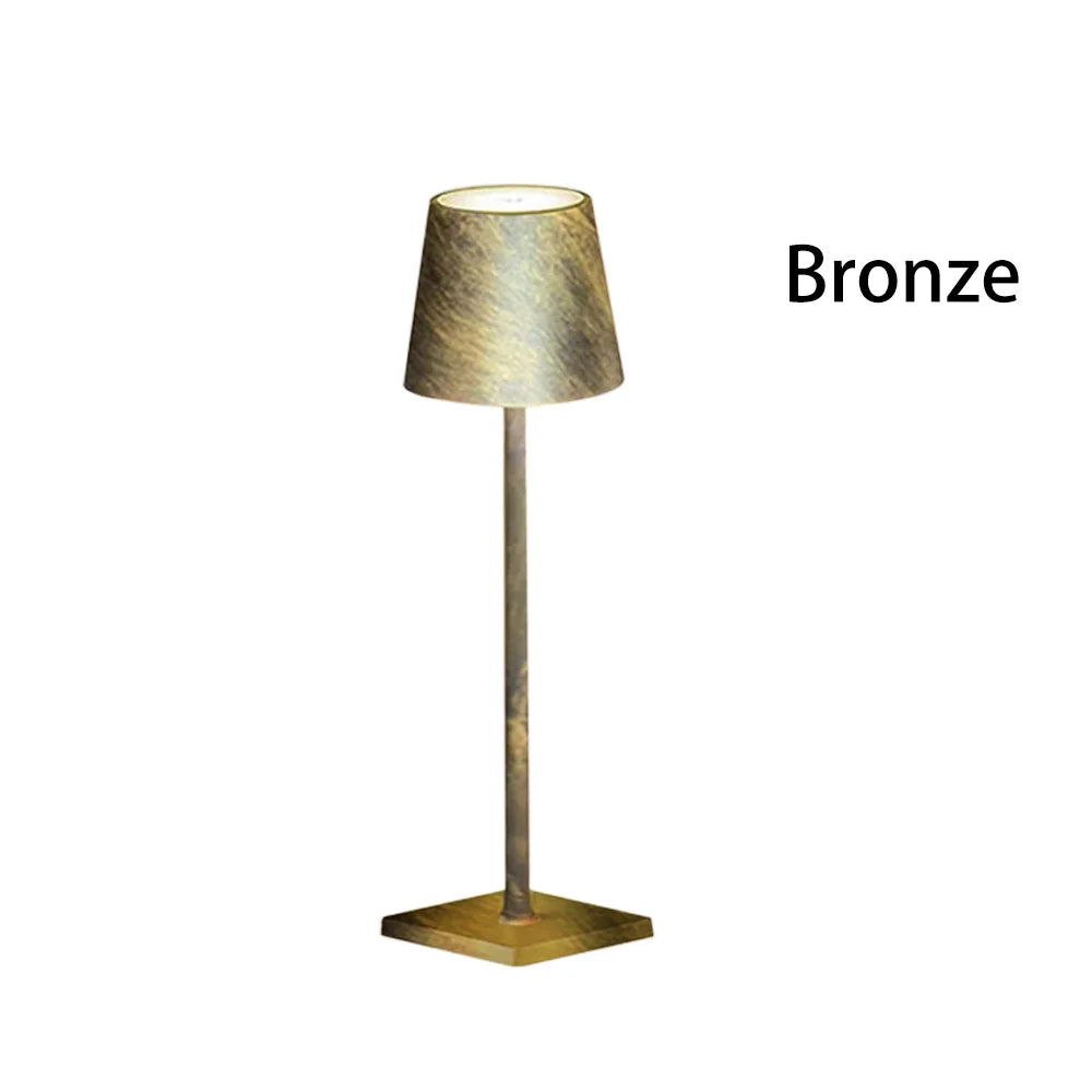 LED Table Lamps 3-Level Dimmable Wireless LED Desk Lamp Touch Bedside Creative Ambient Light USB Rechargeable Bar Outdoor Decor