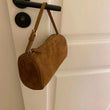 split leather 90s pen bag 2026 new luxury design soft cowhide mini one-shoulder crossbody bag suede fashion ladies handbag
