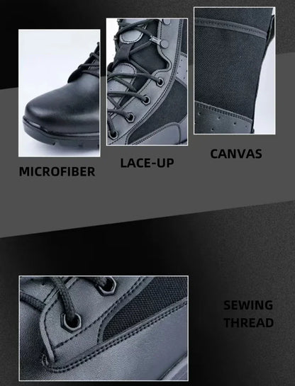Summer Breathable Tactical boots Mesh Boot Waterproof Soft Shoe Wear-resistant Combat boot anti-skid Outdoor Hiking Walking Boot