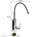 Kitchen Faucets Electric Tap Kitchen Tap Instantaneous Water Heater Heatable 3KW Bathroom Kitchen Rotated 360° LCD