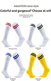 Loogdeel 1 Pair Soccer Socks Stripe Knee High Softball Baseball Team Sports Socks Breathable Football Socks for Kids Adults