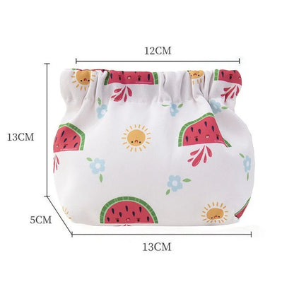 Ins Cosmetics Coin Wire Holder Pouch Bag Portable Earphone Cards Lipsticks Storage Bag Auto Close Organizer Travel Jewelry Bag