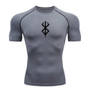 Camiseta deportiva de verano de secado rápido para hombre, camiseta de compresión de manga corta de segunda piel para gimnasio, entrenamiento, fitness, correr, ropa para hombre