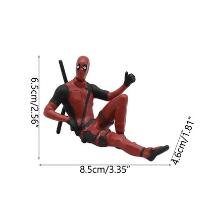 Sitting Anime Figure Hero Doll Home Decoration Mini Figurine Car Interior Miniature Model Collection Figurine Kids Toy Gifts