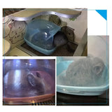 Chinchilla Dry Bath Hedgehog Sand Room Sauna Toilet Shower Room Small Animal Bath House Degu Squirrel Dust Bath Pets Bathroom