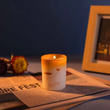 Aromatic Jar Candles for Room Decor, Ebony Sandalwood Scented Candle, Guest Gift Souvenir Candles