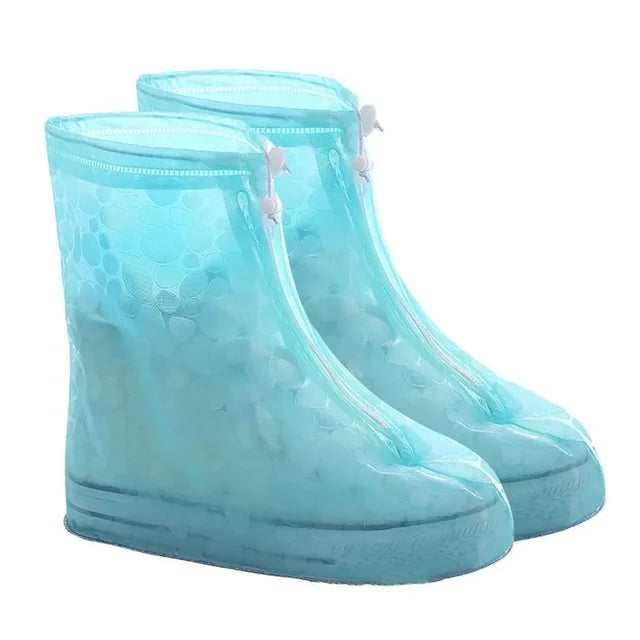 Waterproof Non-slip Rain Boot Cover Thick Shoe Protectors Rainy Boots PVC Adult Kids Waterproof Quality 