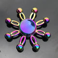 Anti-Anxiety Fidget Toy for Kids Adults Finger Spinner Rainbow Color Metal Alloy 28 Styles Decompression Toy Gifts 