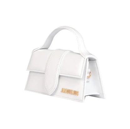 Jacquemus Luxury Yellow Women Top Handle Purse Half Round Design Brand Leather Underarm Flap Shoulder Bag Fashion