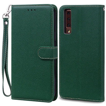 Funda de cuero de lujo con tapa para Samsung Galaxy A7 2018 (SM-A750F)