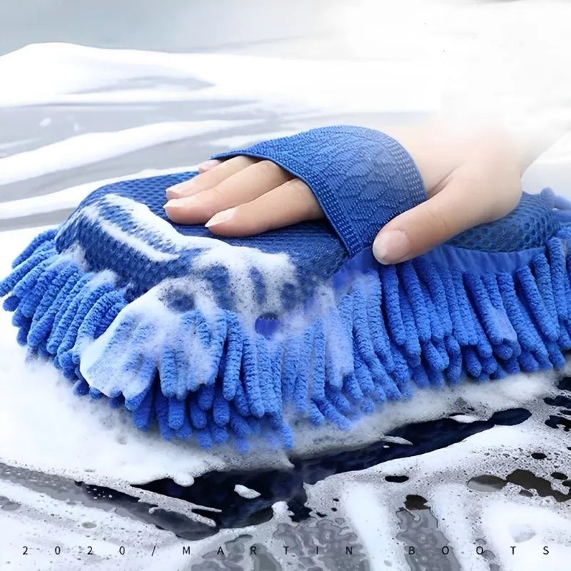 2Pcs Coral Car Wash Mitts Car Cleaning Sponge Care Detailing Brushes Auto Gloves Styling Car Cleaning Tools Auto Accessories
