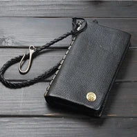Luxury Handmade Genuine Leather Men Wallet Bifold Purse Male Wallets Short Money Clip Vintage Leather Money Bag with zip pocket
