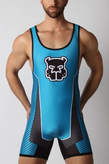 Kennel Club CB13 Men's Zipper Voltar Singlets Sexyman Bandit One Piece Sem Mangas Ginásio Esportes Fitness Vestuário