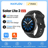 HAYLOU Solar Lite 2 Smartwatch 1.43'' AMOLED Display 24h Health Monitoring 150+ Sports Modes Voice Calling Smart Watch 1ATM