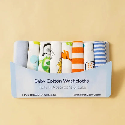5/8 Pcs Cotton Newborn Baby Towels Set Saliva Towel Nursing Towel Baby Boys Girls Bebe Toalha Washcloth Handkerchief Cloth Wipes