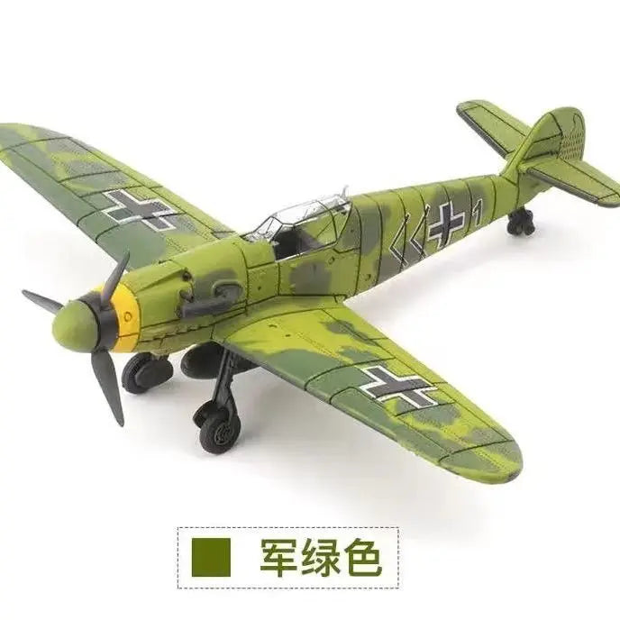 1/48 Scale WWII AirForce P-40 Tomahawk Military Flying Tigers P51 MUSTANG F4U BF109 Fighter Model Collection DIY Puzzle Toys