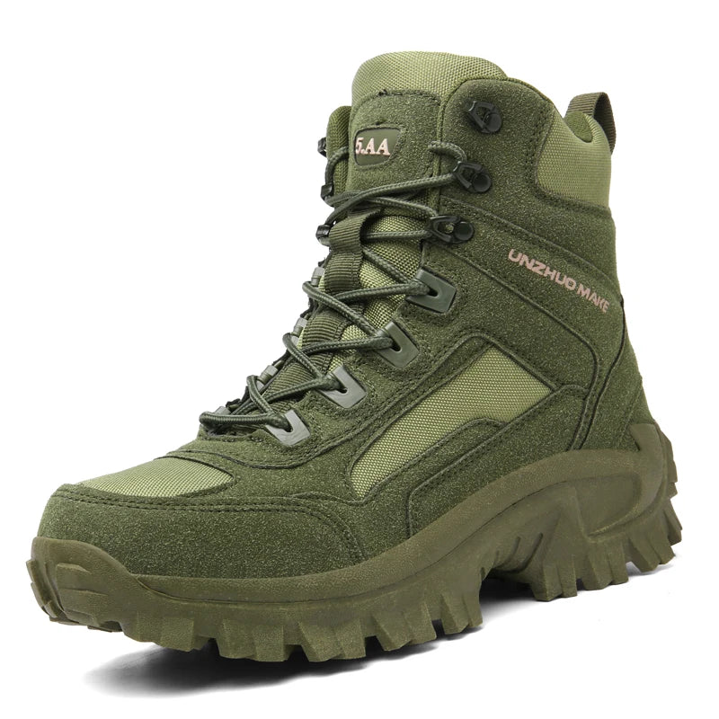 High Top Waterproof Hiking Shoes Tactical Sport Men's Shoes Male Outdoor Mountain Climbing Shoes Hunting Boots Men Outdoor Boots