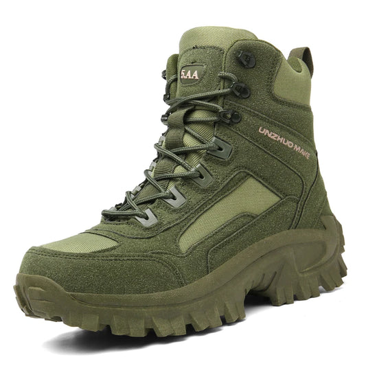 High Top Waterproof Hiking Shoes Tactical Sport Men's Shoes Male Outdoor Mountain Climbing Shoes Hunting Boots Men Outdoor Boots