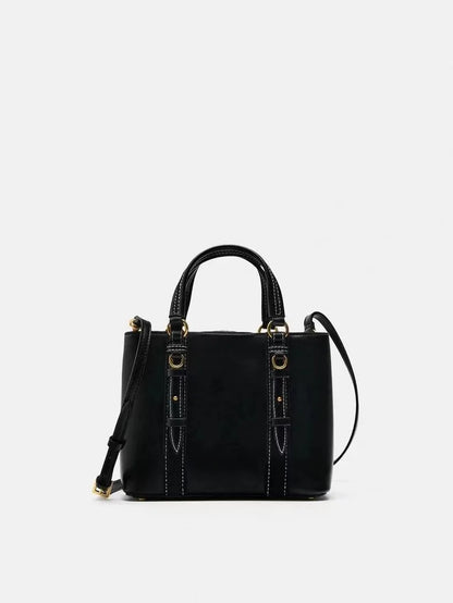 Bolso de diseñador de lujo para mujer, de piel sintética suave, tipo cubo, de alta calidad, tipo bandolera