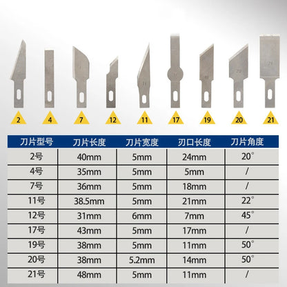 Engraving Carving Knife Set High Carbon Steel Scalpel Knife Tools Kit Polymer Clay Pen Knife Crafts Carving Cutter Repair Tools